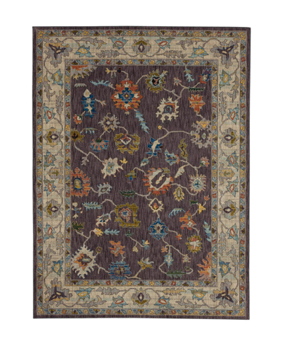 Karastan Pandora Fury 5'3" X 7'10" Area Rug In Eggplant