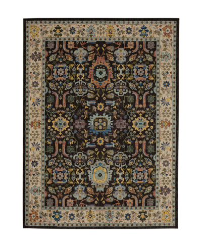 Karastan Pandora Enmity 5'3" X 7'10" Area Rug In Charcoal/grey