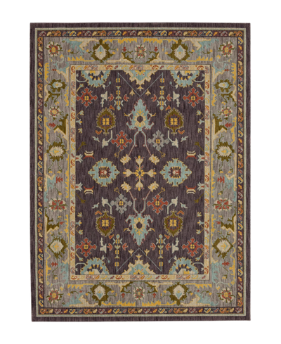 Karastan Pandora Wrath 9'6" X 12'11" Area Rug In Eggplant
