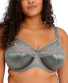 ELOMI CATE FULL FIGURE UNDERWIRE LACE CUP BRA EL4030, ONLINE ONLY