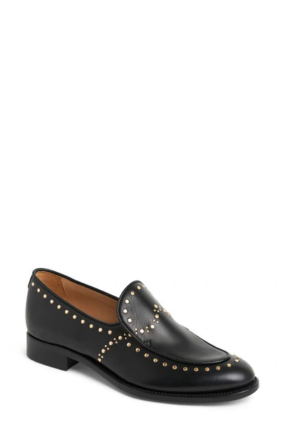 The Office Of Angela Scott Miss Cecilia Stud Loafer In Black