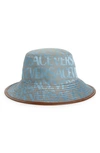 VERSACE OTHER LOGO COTTON BLEND CANVAS BUCKET HAT