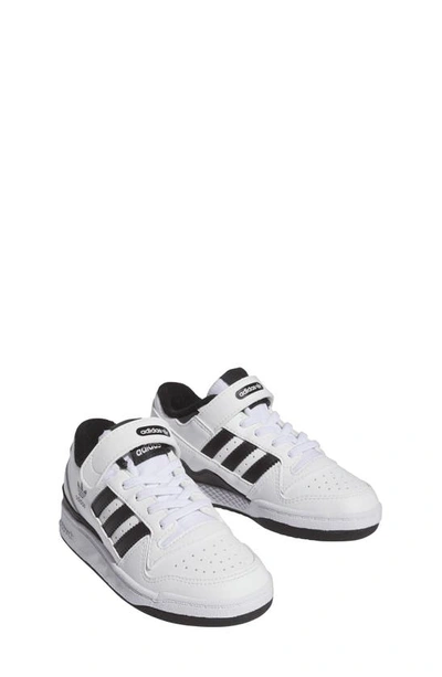 Adidas Originals Kids' Forum Low Basketball Sneaker In Core Black/ftwr White/core Black