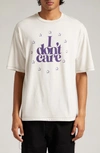 UNDERCOVER I DON'T CARE GRAPHIC T-SHIRT