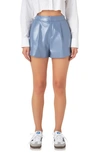 GREY LAB GREY LAB SHINY FAUX LEATHER SHORTS