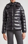 Moncler Dalles Hooded Quilted Padded Shell Down Jacket In Black