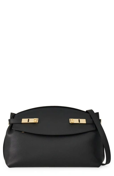 Ferragamo 大号皮质小袋 In Black