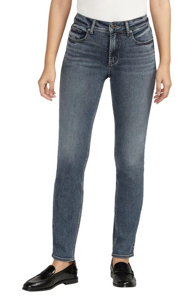 Silver Jeans Co. Most Wanted Mid Rise Straight Leg Jeans In Indigo