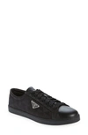 Prada Triangle-logo Lace-up Sneakers In Nero
