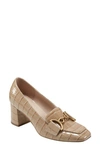 Bandolino Lucien Block Heel Pump In Taupe