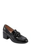 Bandolino Women's Mayble Block Heel Hardware Detail Loafers In Black