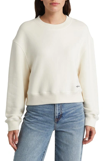 Rag & Bone Off-white Embroidered Sweatshirt In Off White