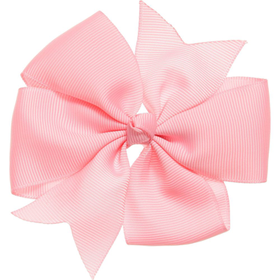 Bowtique London Kids' Girls Pink Bow Hair Clip (10cm)