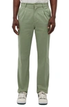 Bench Tonman Relaxed Pleated Trousers In Green