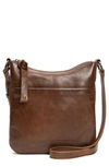 Frye Melissa Swing Leather Crossbody Bag In Dark Brown