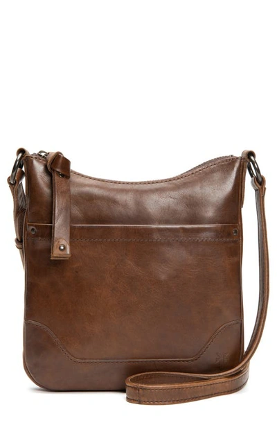 Frye Melissa Swing Leather Crossbody Bag In Dark Brown