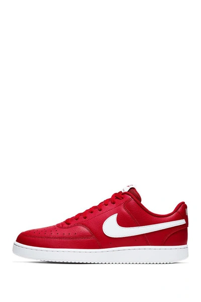Nike Court Vision Low Sneaker In 600 Gymred/white