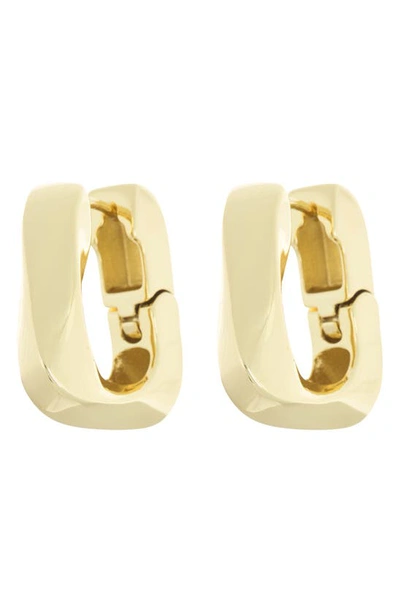 Nordstrom Rack Demi Fine Twisted Square Hoop Earrings In Gold