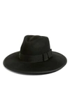 Brixton Joanna Iii Wool Felt Hat In Black/ Black