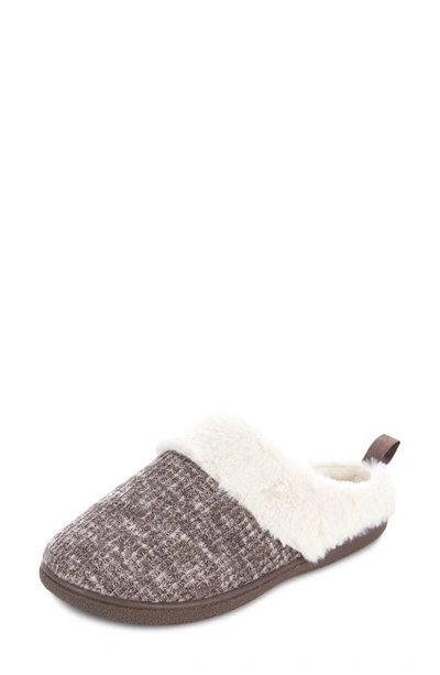 Floopi Hannah Faux Shearling Clog Slipper In Brown