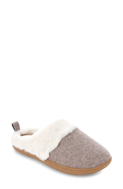 Floopi Faux Shearling Clog Slipper In Taupe