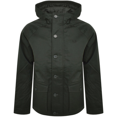 Fred Perry Short Snorkel Parka Jacket Green | ModeSens