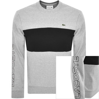 Lacoste Colour Block Sweatshirt Grey