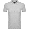 Armani Exchange Logo Placket Polo T Shirt Grey