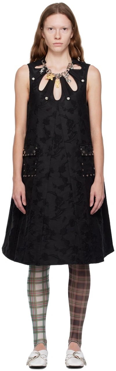 Chopova Lowena Black Kicker Midi Dress