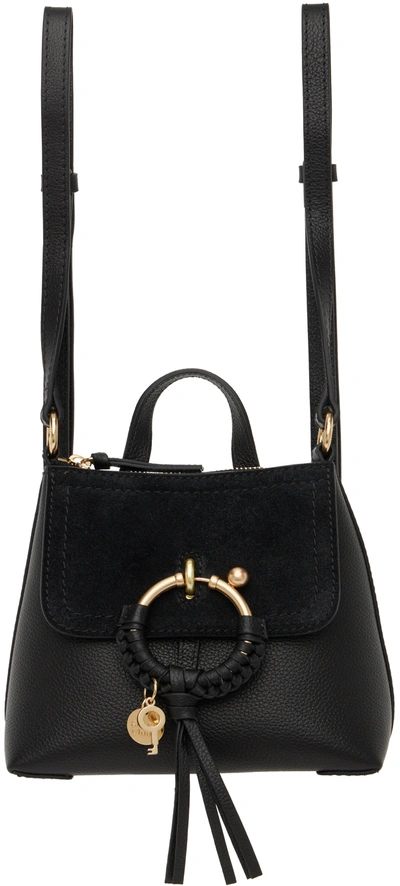 See By Chloé Black Small Joan Backpack In 001 Black