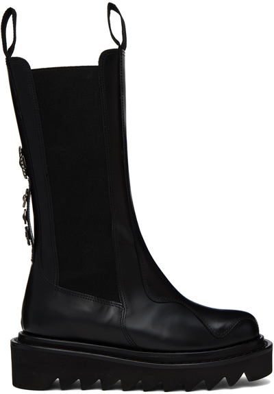Toga Ssense Exclusive Black Boots In Aj1121 Black