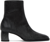 ECKHAUS LATTA BLACK BOWED ANKLE BOOTS