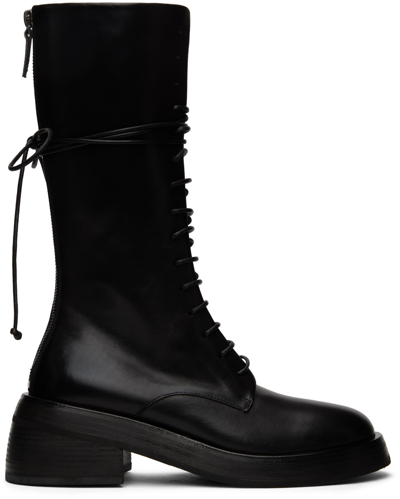 Marsèll Black Fondello Boots In 666 Black