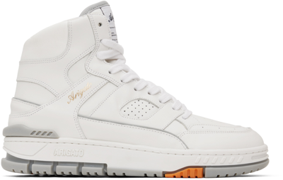 Axel Arigato White Area Hi Sneakers In White/grey