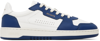 Axel Arigato Blue & White Dice Lo Sneakers In White,blue
