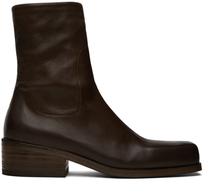 Marsèll Brown Cassello Boots In Dark Brown