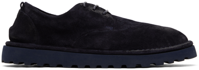 Marsèll Navy Gomme Sancrispa Alta Pomice Oxfords In Midnight Blue