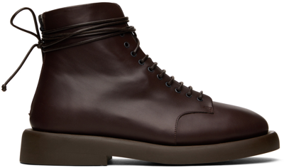 Marsèll Brown Gomme Gommello Boots In Dark Brown