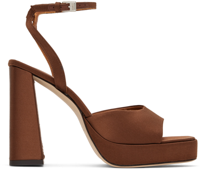 Staud Brown Solange Heeled Sandals In Clove