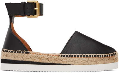 See By Chloé Black Glyn Espadrilles In 999 Black