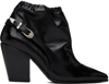 TOGA BLACK SLINGBACK BOOTS