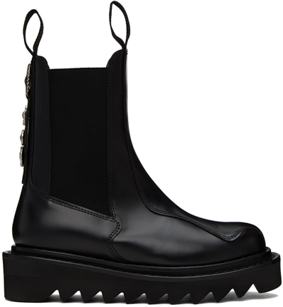 Toga Ssense Exclusive Black Boots In Aj1146 Black
