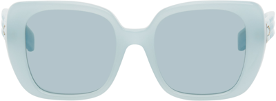 Burberry Woman Sunglass Be4371 Helena In Blue