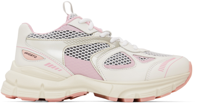 Axel Arigato White & Pink Marathon Sneakers In White/pink