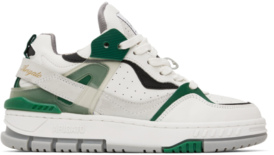 Axel Arigato White & Green Astro Sneakers In White/green