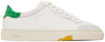 Axel Arigato White Clean 180 Sneakers In White / Green