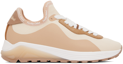 See By Chloé Tan Brett Sneakers In 335/calf 335