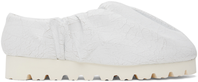 Yume Yume Off-white Camp Loafers In White Crack
