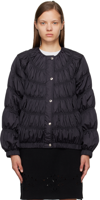 Chloé Ruched Puffer Jacket In 48m Abyss Blue