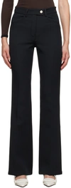 Courrèges Bootcut Zipper Casual Pants In Black
